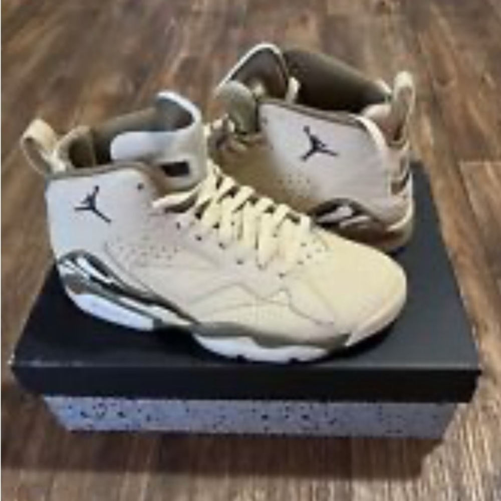 Air Jordan Cream High-Top Sneakers